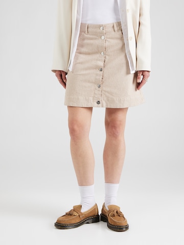 MADS NORGAARD COPENHAGEN Nederdel 'Bromi Ria' i brun: forside