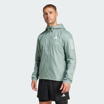ADIDAS PERFORMANCE Sports jacket 'Own the Run' in Green: front