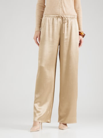 Loosefit Pantalon Abercrombie & Fitch en beige : devant