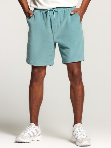 Shiwi Regular Shorts 'REED' in Blau: Vorderseite