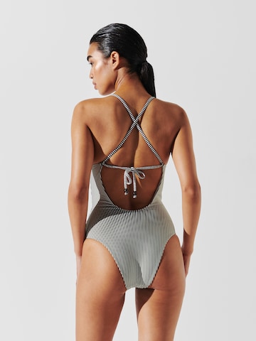 Fascia Costume intero 'IKON' di Karl Lagerfeld in grigio