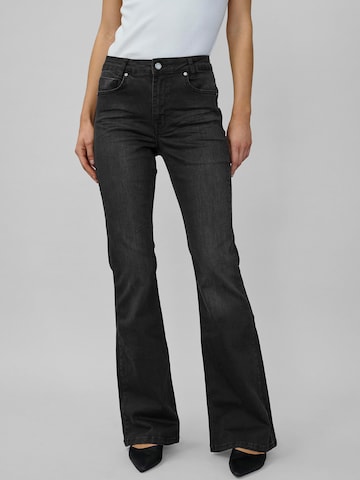 My Essential Wardrobe Bootcut Džíny 'The Dakota' – černá: přední strana