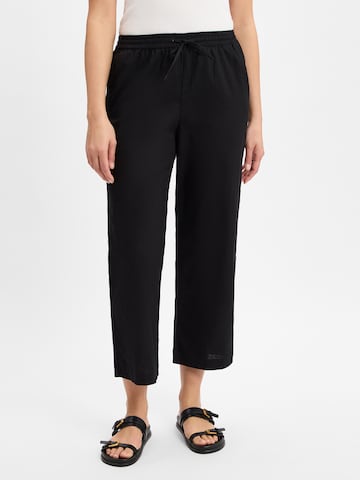 Wide Leg Pantalon Franco Callegari en noir : devant
