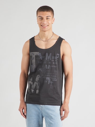 CAMP DAVID Shirt in Zwart: voorkant