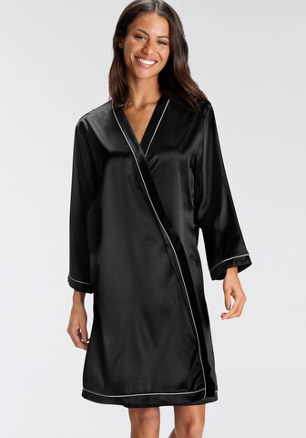 Bruno Banani Dressing Gown in Black: front
