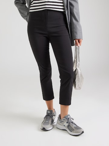 TOPSHOP Bootcut Nohavice - Čierna: predná strana