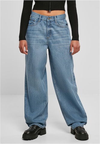 Urban Classics Wide leg Jeans i blå: framsida