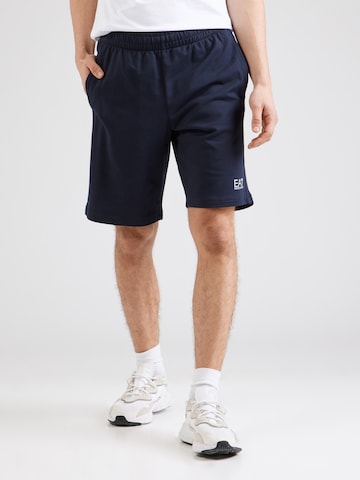 Loosefit Pantalon EA7 Emporio Armani en bleu : devant