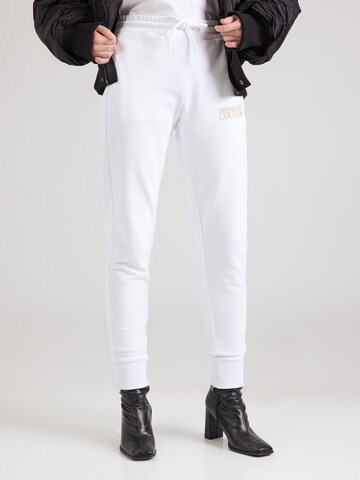 Versace Jeans Couture Tapered Hose in Weiß: Vorderseite