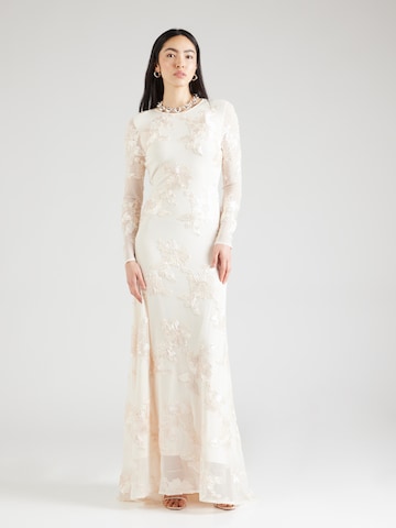 YAS - Vestido de noche 'YASFLOREE' en beige: frente