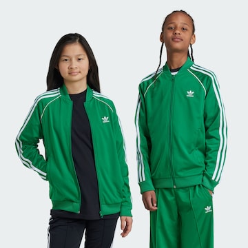 Veste de survêtement 'Adicolor' ADIDAS ORIGINALS en vert : devant