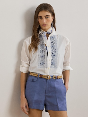 Chemisier Lauren Ralph Lauren en blanc : devant
