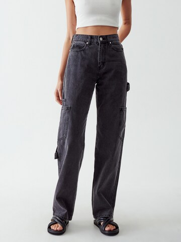 Calli Regular Jeans in Schwarz: Vorderseite
