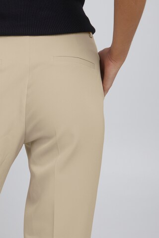 Coupe slim Pantalon chino ICHI en beige