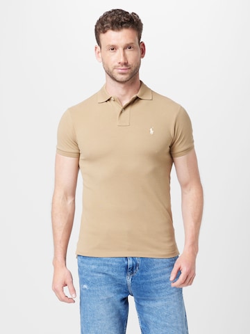 Polo Ralph Lauren Regular fit T-shirt i beige: framsida
