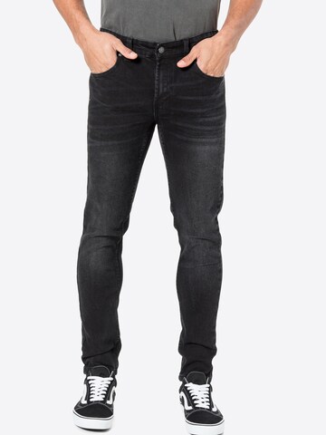 Denim Project Skinny Jeans in Black: front