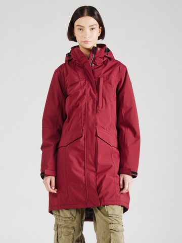 KILLTEC Raincoat in Red: front