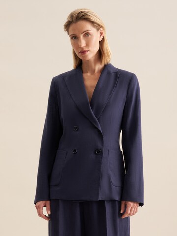 SEIDENSTICKER Blazer 'Schwarze Rose' in Blue: front