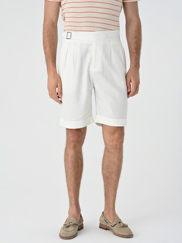 Antioch - regular Pantalón plisado en blanco: frente