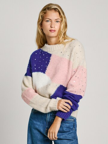 Pull-over 'NORA' Pepe Jeans en beige : devant