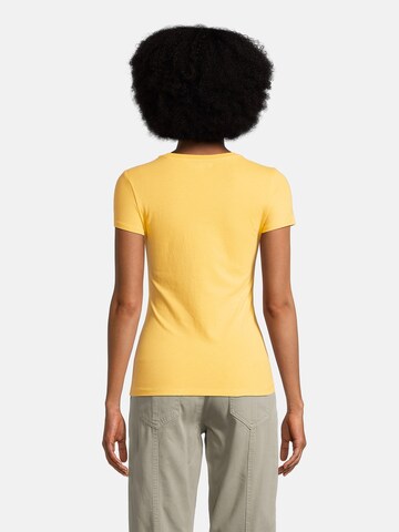 AÉROPOSTALE - Camisa 'JKI ARCH 1987 BTTRFLY' em amarelo