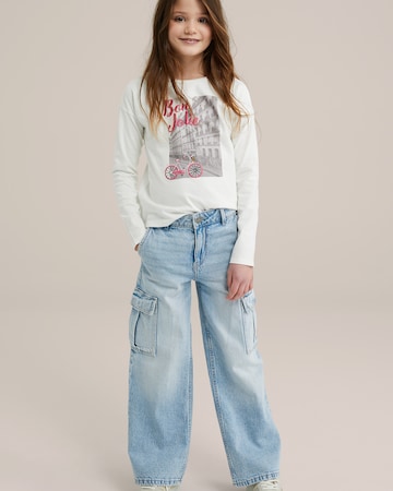 WE Fashion Paita värissä valkoinen
