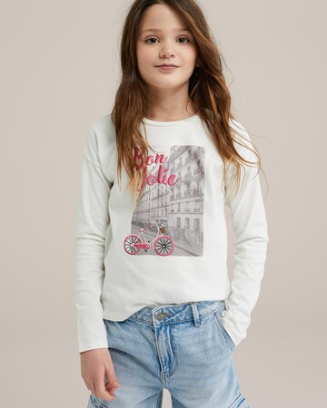WE Fashion Paita värissä valkoinen