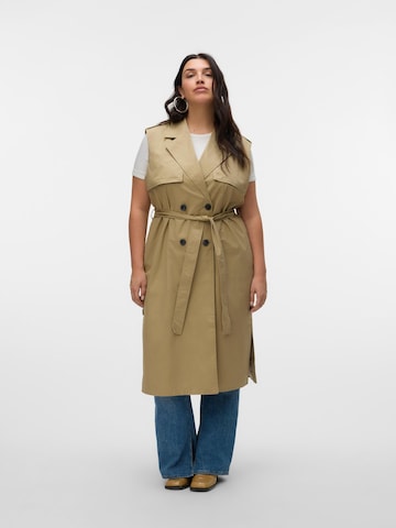 Vero Moda Curve Vest i grøn: forside