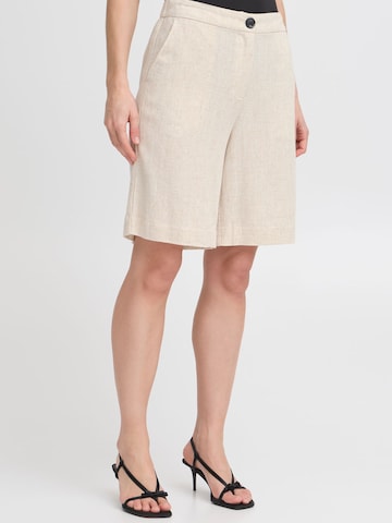 Loosefit Pantalon chino 'BYJohanna' b.young en beige : devant