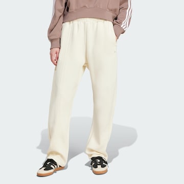 ADIDAS ORIGINALS Loose fit Trousers in White: front
