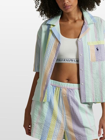 Pyjama ' Coastal Stripe Seersucker ' Polo Ralph Lauren en mélange de couleurs : devant