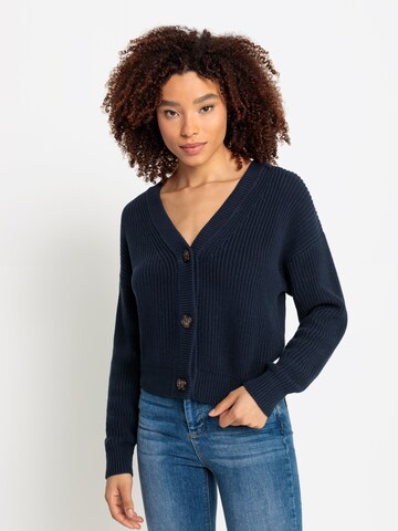 LASCANA Knit cardigan in Blue: front
