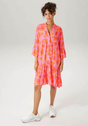 Aniston CASUAL Kleid in Orange: Vorderseite