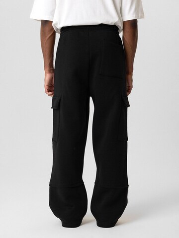 Dandalo Wide leg Cargo trousers 'Ruan' in Black