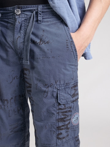 Regular Pantalon cargo CAMP DAVID en bleu