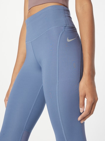 mėlyna NIKE Siauras Sportinės kelnės