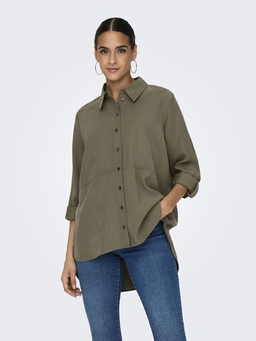 JDY Blouse 'YOLLI' in Green: front