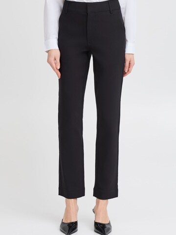 b.young Regular Chino ' BYDIXI STRAIGHT PANTS' in Zwart: voorkant
