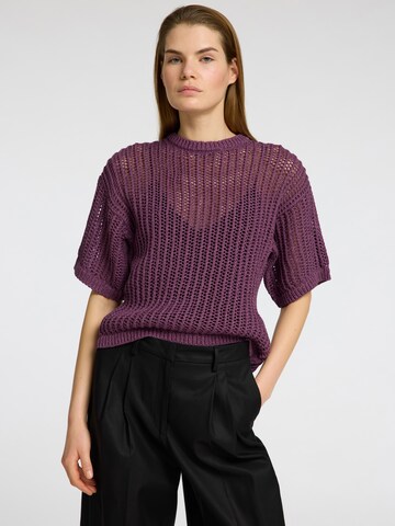 Pull-over SELECTED FEMME en violet : devant