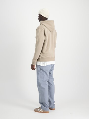 Felpa ' Basic Hoody Carbon' di ALPHA INDUSTRIES in beige