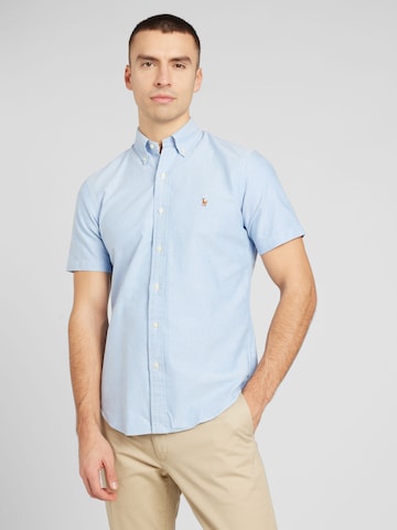 Polo Ralph Lauren Regular fit Overhemd in Blauw: voorkant