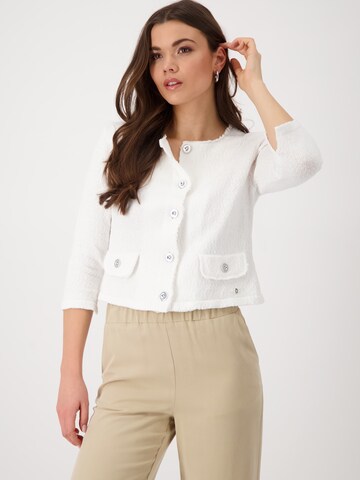 Cardigan monari en blanc : devant