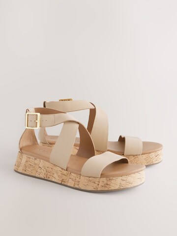 Next Sandaler med rem 'Forever Comfort' i beige
