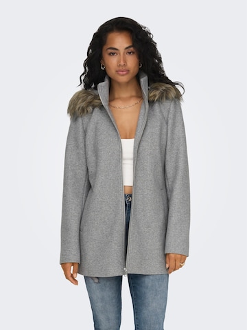 ONLY Between-Seasons Coat 'ONLNew Erica' in Grey: front