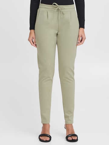 ICHI Tapered Hose 'IHKate' in Grün: Vorderseite