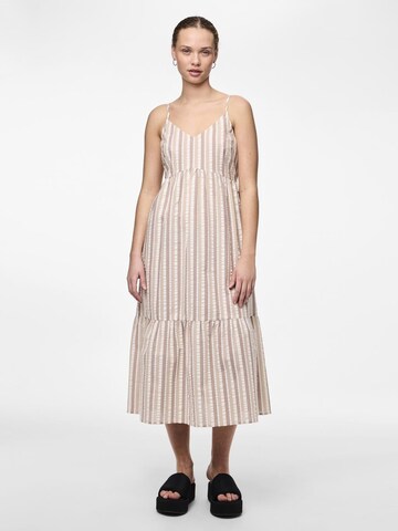 PIECES Zomerjurk 'PCAitlyn' in Beige: voorkant