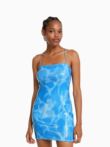 Bershka Zomerjurk in Blauw: voorkant
