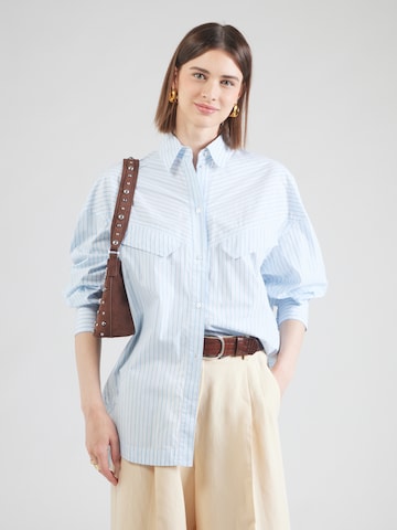 BOSS - Blusa 'C_Bostaffa_1' en azul: frente