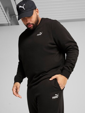 PUMA Tapered Sportbroek 'ESS No. 1' in Zwart