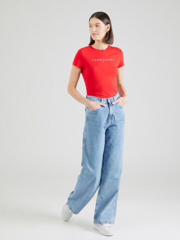 Tommy Jeans Curve Majica | rdeča barva